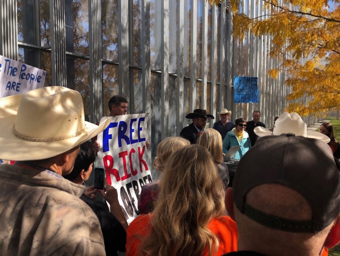 Free Rick Koerber — supporters outside federal courthouse, 2019